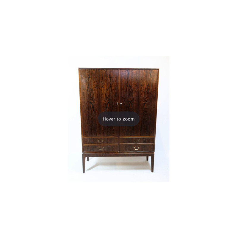 Vintage rosewood cabinet by Ole Wanscher, 1960s