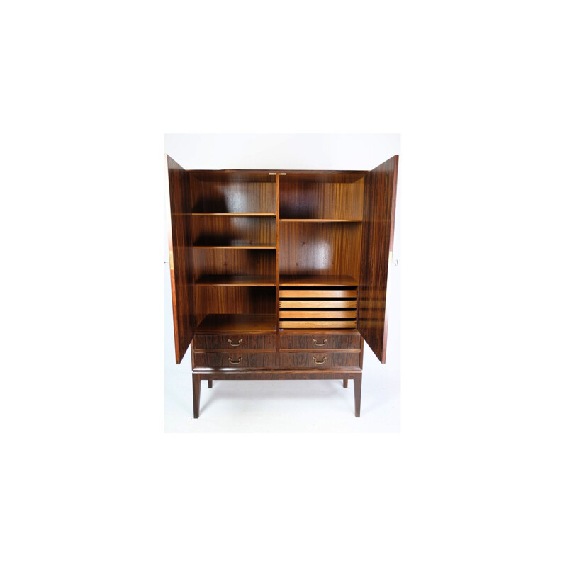 Vintage rosewood cabinet by Ole Wanscher, 1960s