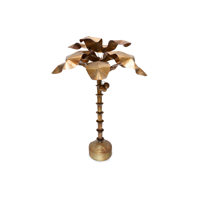 Banana plant palm tree floor lamp - 1970s