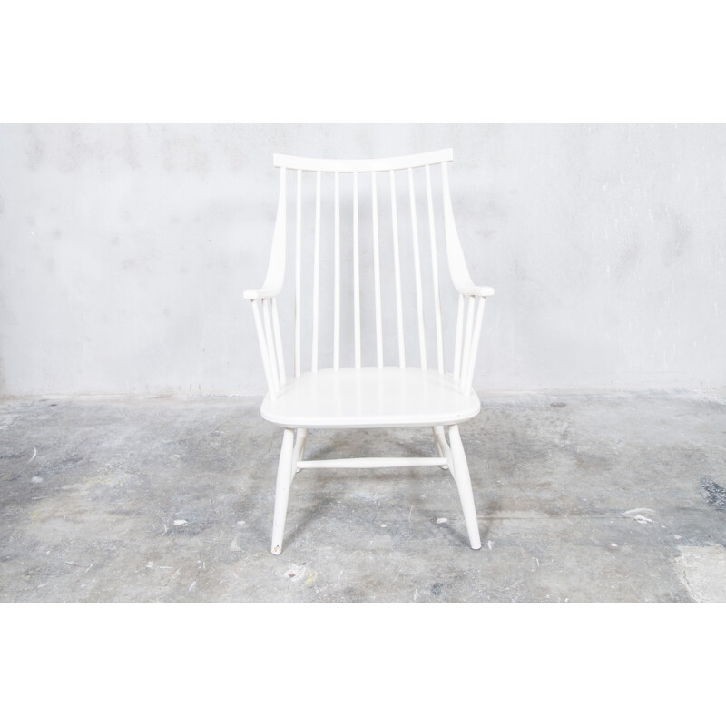 Nesto "Grandezza" armchair in white lacquered birch, Lena LARSSON - 1960s