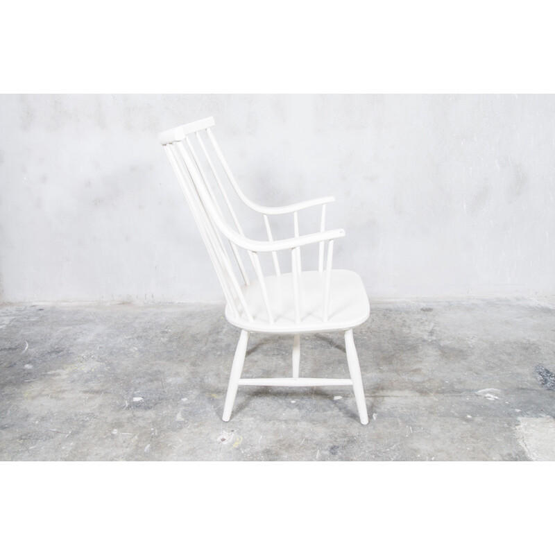 Nesto "Grandezza" armchair in white lacquered birch, Lena LARSSON - 1960s