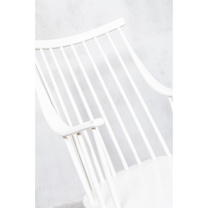 Nesto "Grandezza" armchair in white lacquered birch, Lena LARSSON - 1960s