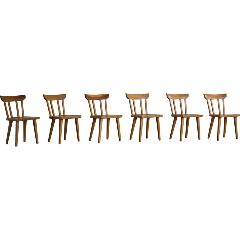Ensemble de 6 chaises vintage par Carl Malmsten pour Karl Andersson et Söner, Suède 1960