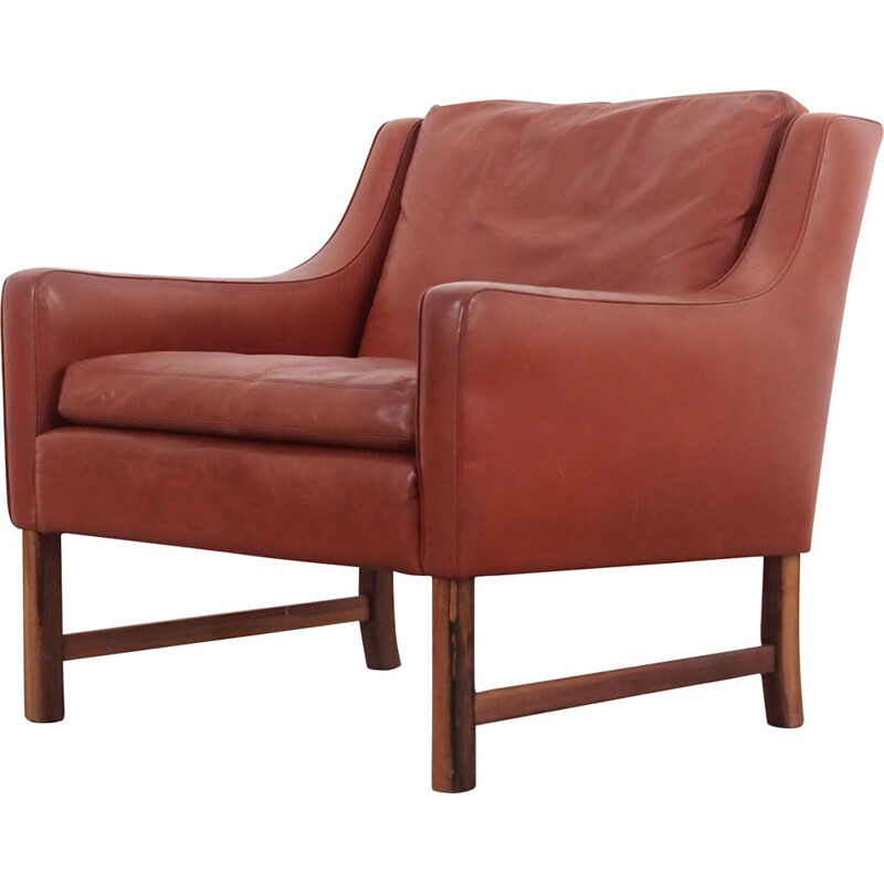 Rosewood vintage Scandinavian armchair by Fredrik Kayser for Vatne Møbler, 1960s