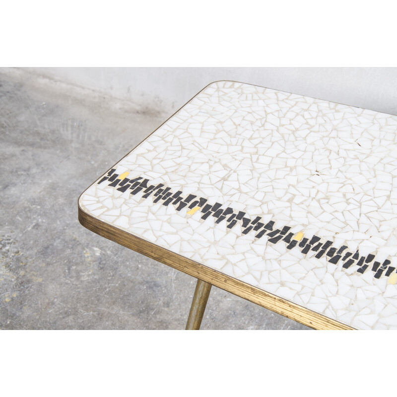 Mid-century Italian coffee table with ceramic top - 1960s