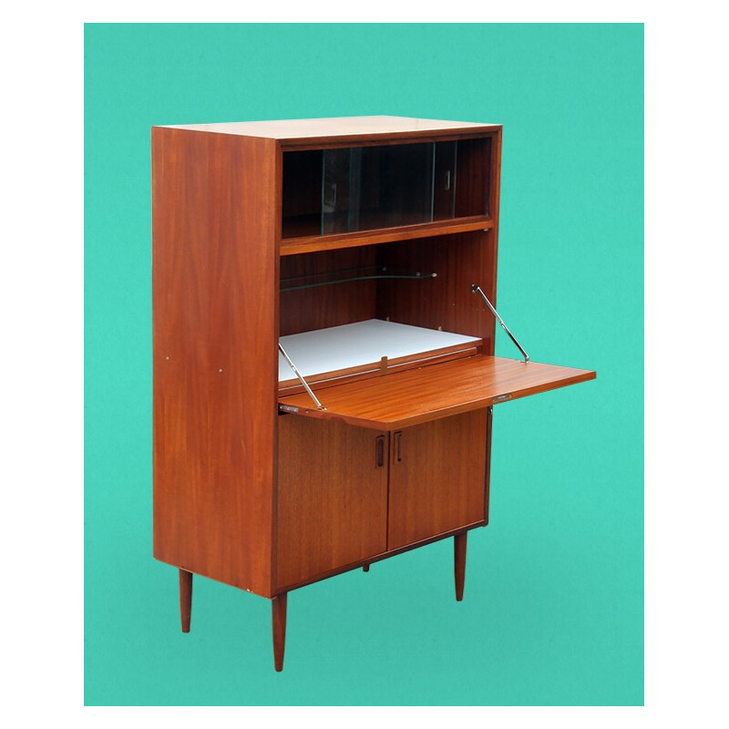 Mid century Scandinavian secretary in teak - 1960s