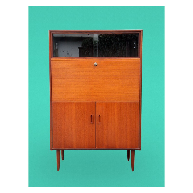 Secrétaire scandinave vintage en teck - 1960