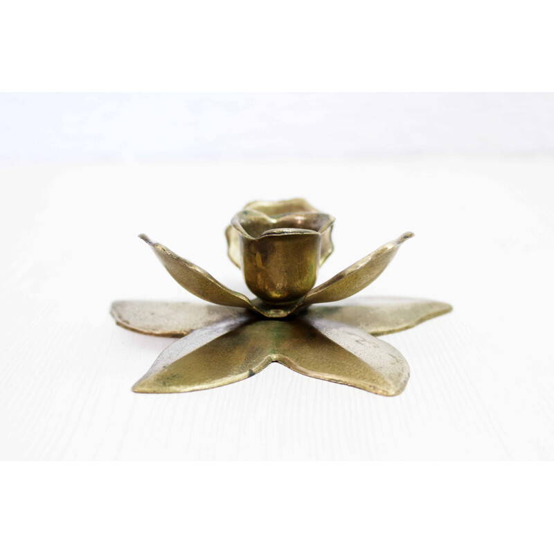 Vintage brass candlestick, 1960-1970