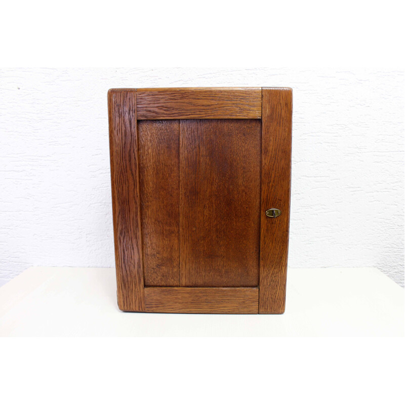 Vintage solid oak armoire, 1950
