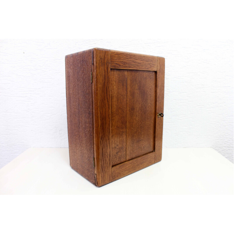 Vintage solid oak armoire, 1950