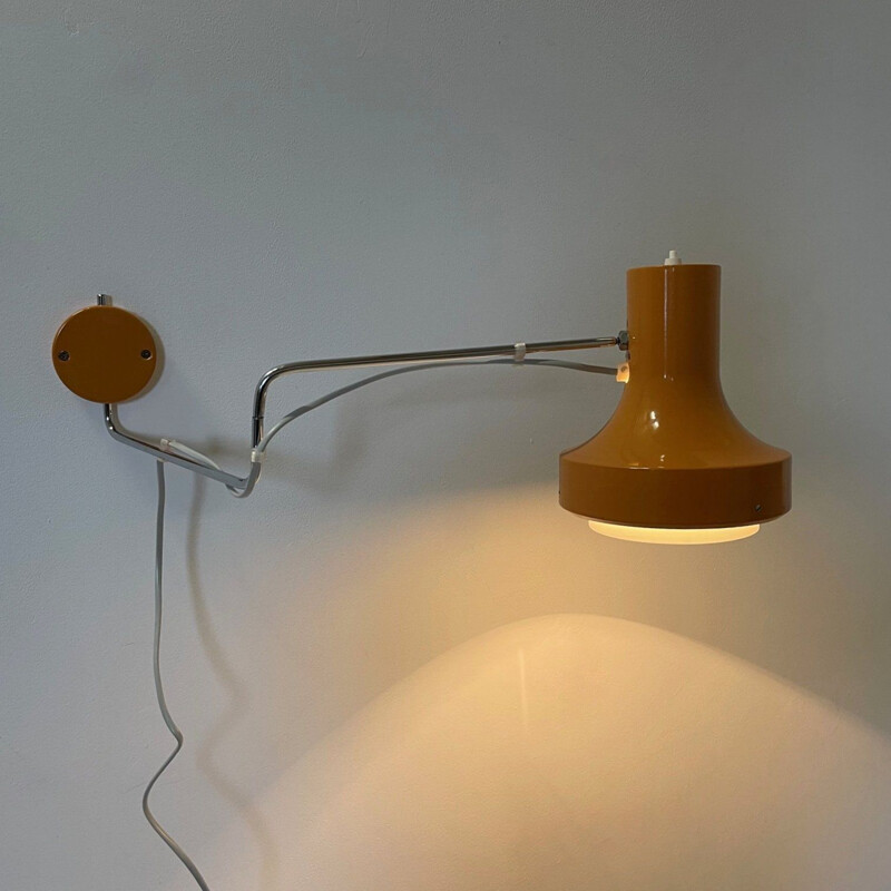 Vintage wall lamp by Josef Hůrka for Napako, Czechoslovakia 1960