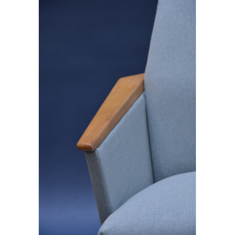 Blue squared armchair - 1960s