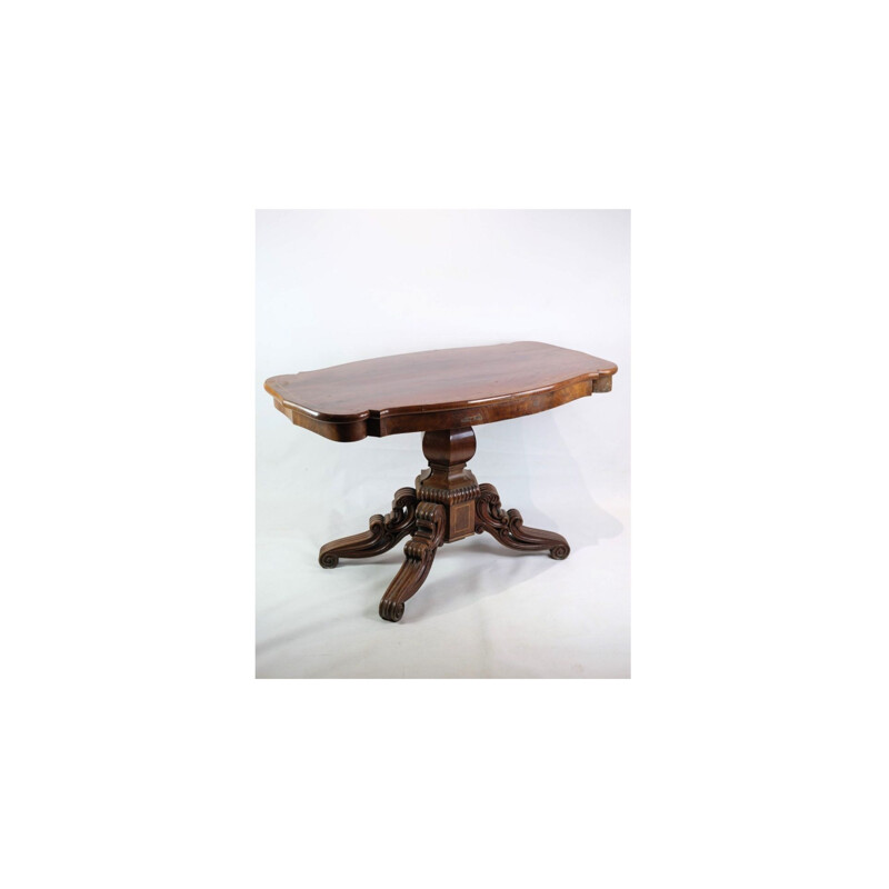 Vintage mahogany column table, 1840