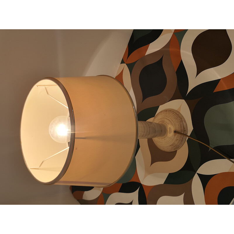 Lampe vintage en céramique par Louis Drimmer