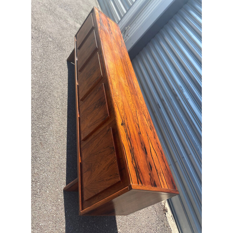 Vintage rosewood sideboard by Poul Hundevad, 1960