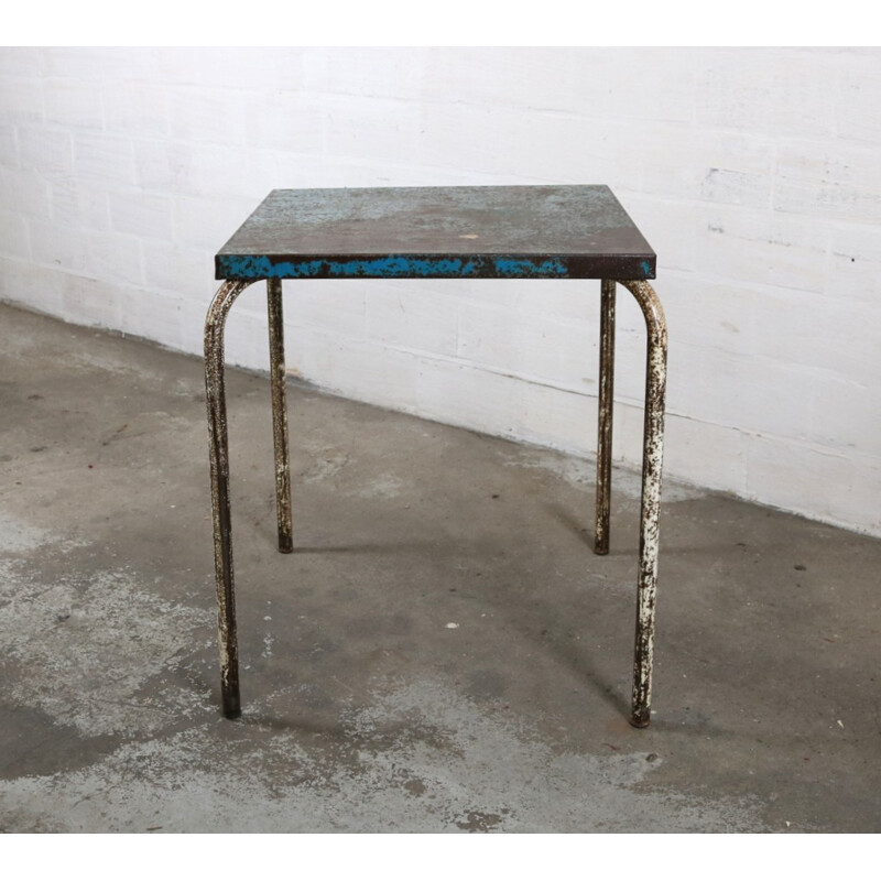 Industrial Tolix side table in metal, Xavier PAUCHARD - 1950s