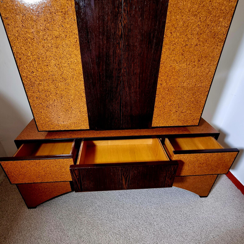 Vintage cork veneer bar furniture, 1970