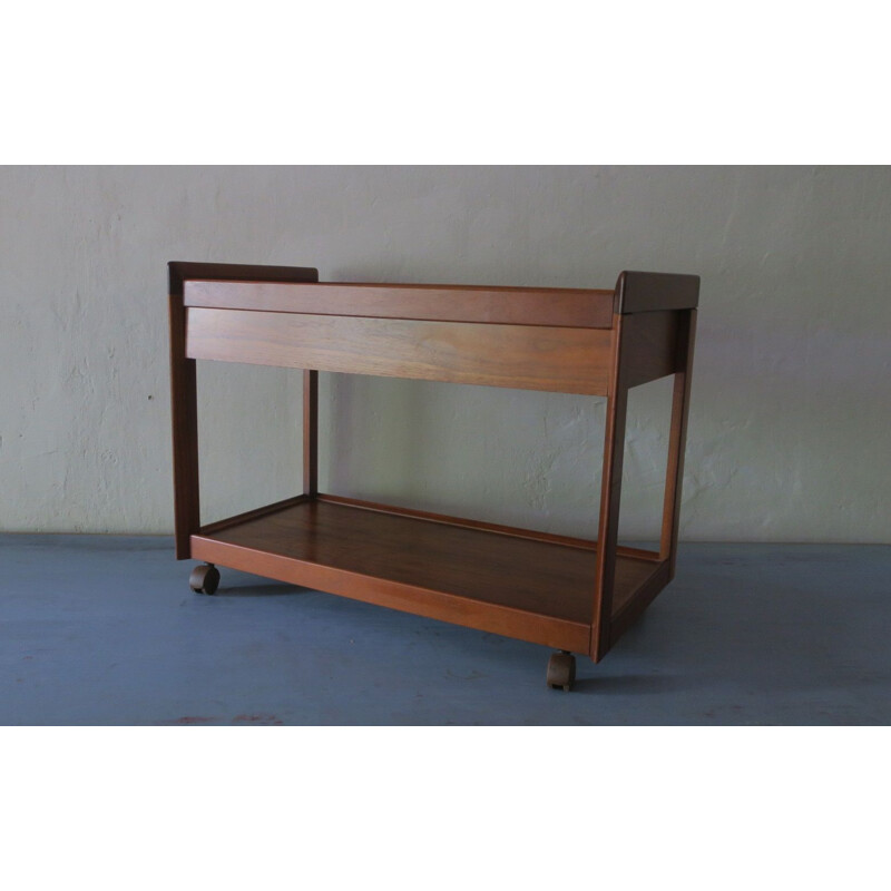 Mid century serving trolley with drawer, 1960s