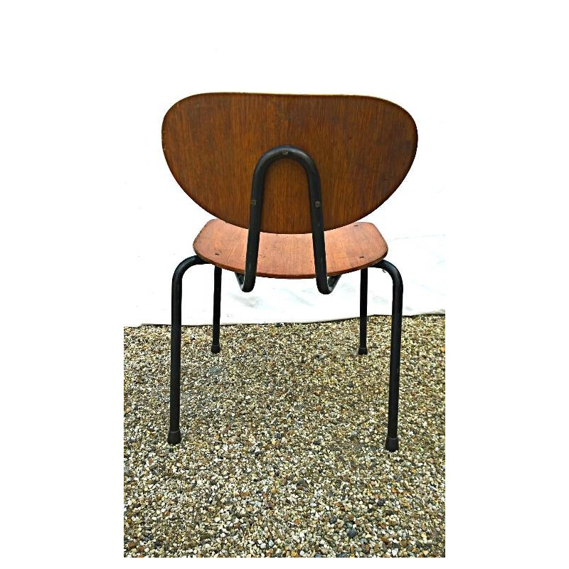 Suite of 4 Scandinavian chairs "145", Kurt NORDSTROM - 1950s