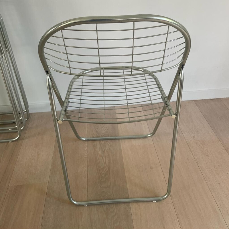 Lot de 4 chaises vintage Ted Net par Niels Gammelgaard pour Ikea