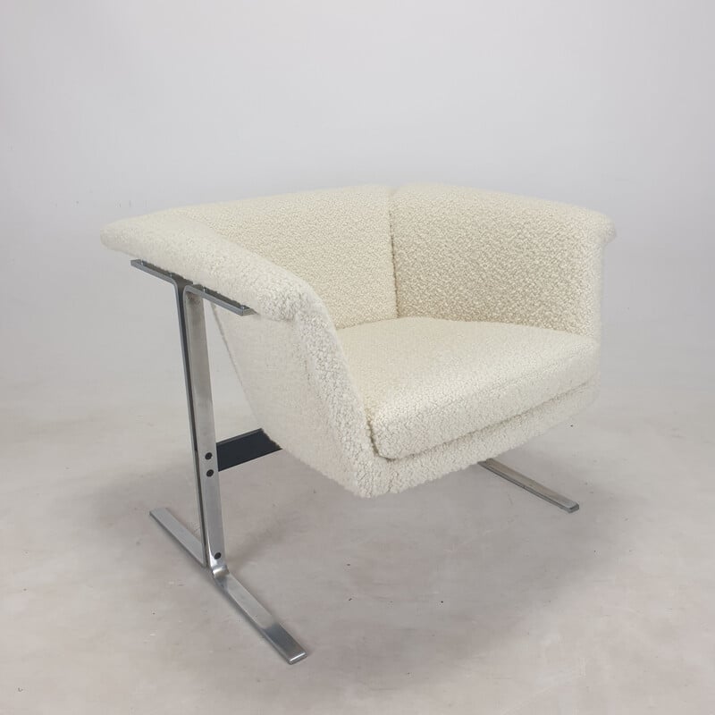 Paire de fauteuils vintage en tissu bouclé en laine par Geoffrey Harcourt pour Artifort, 1963