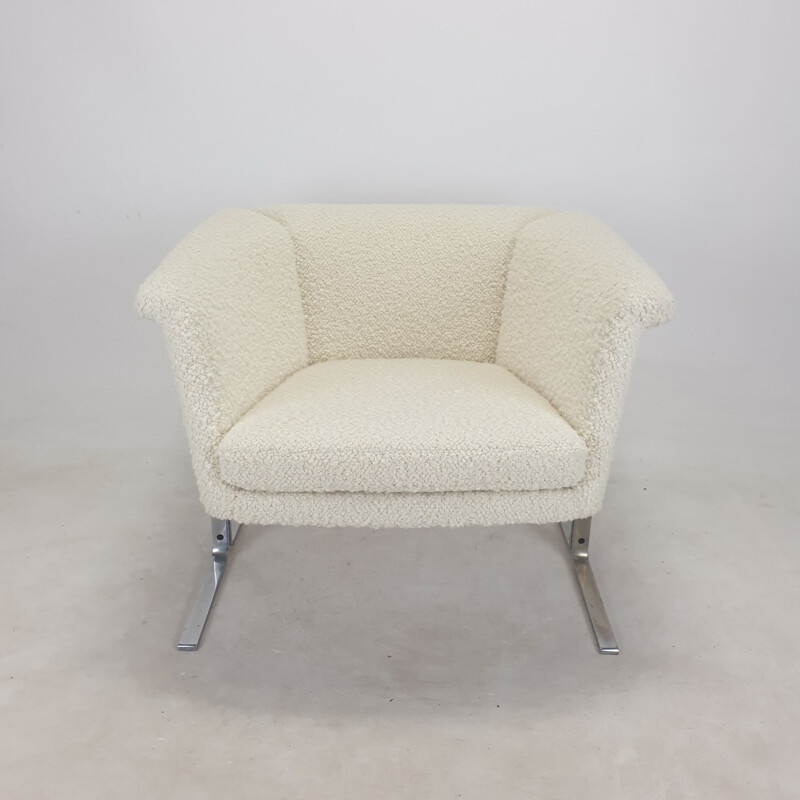 Pair of vintage wool bouclé armchairs by Geoffrey Harcourt for Artifort, 1963