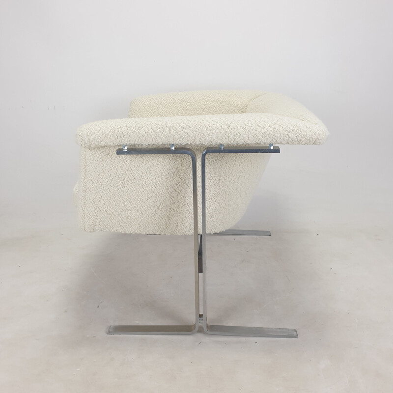 Paar vintage fauteuils in wollen bouclé stof van Geoffrey Harcourt voor Artifort, 1963