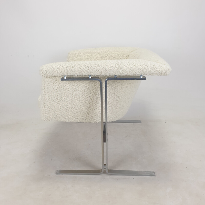 Pareja de sillones vintage en tejido bouclé de lana de Geoffrey Harcourt para Artifort, 1963