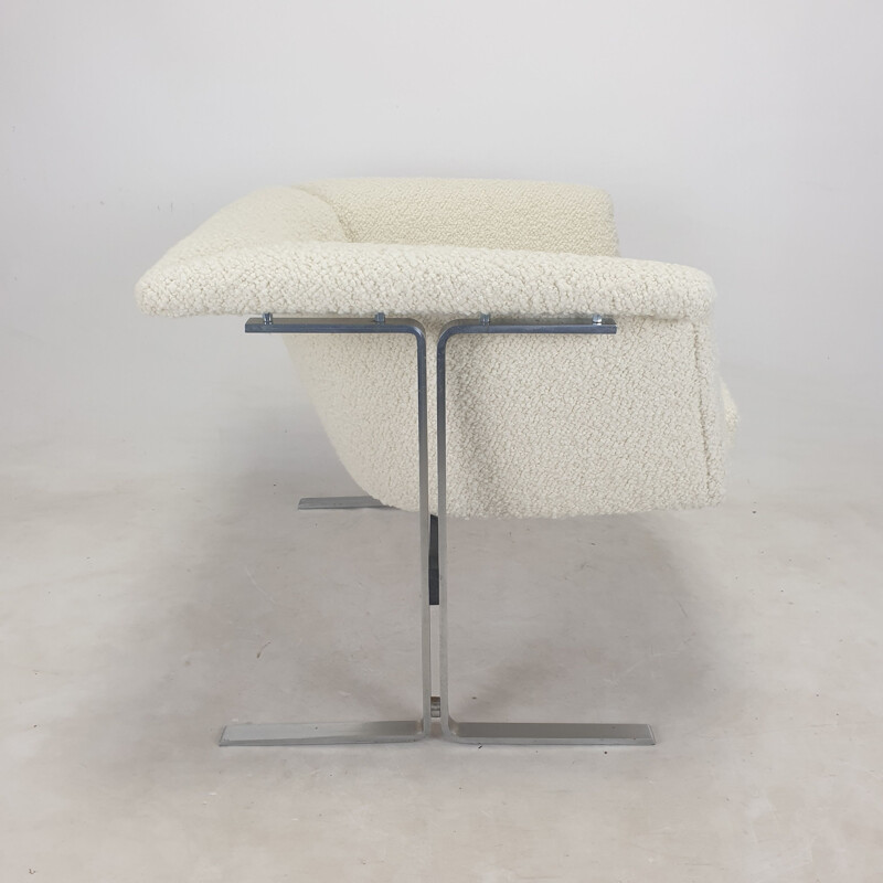 Paar vintage fauteuils in wollen bouclé stof van Geoffrey Harcourt voor Artifort, 1963