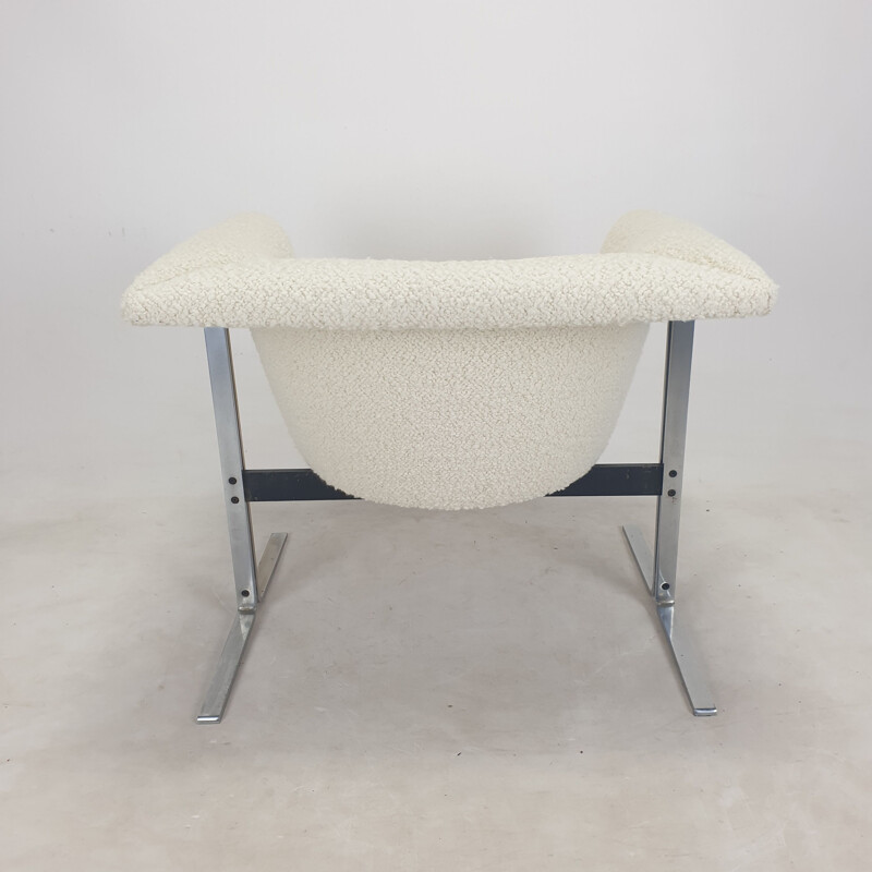 Paar vintage fauteuils in wollen bouclé stof van Geoffrey Harcourt voor Artifort, 1963