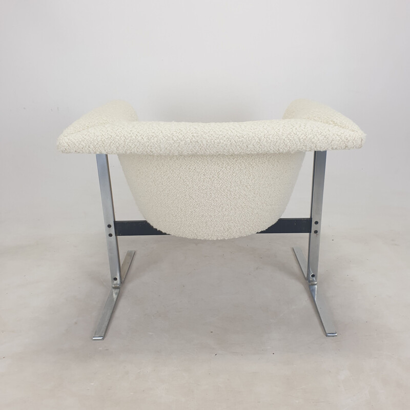 Pair of vintage wool bouclé armchairs by Geoffrey Harcourt for Artifort, 1963