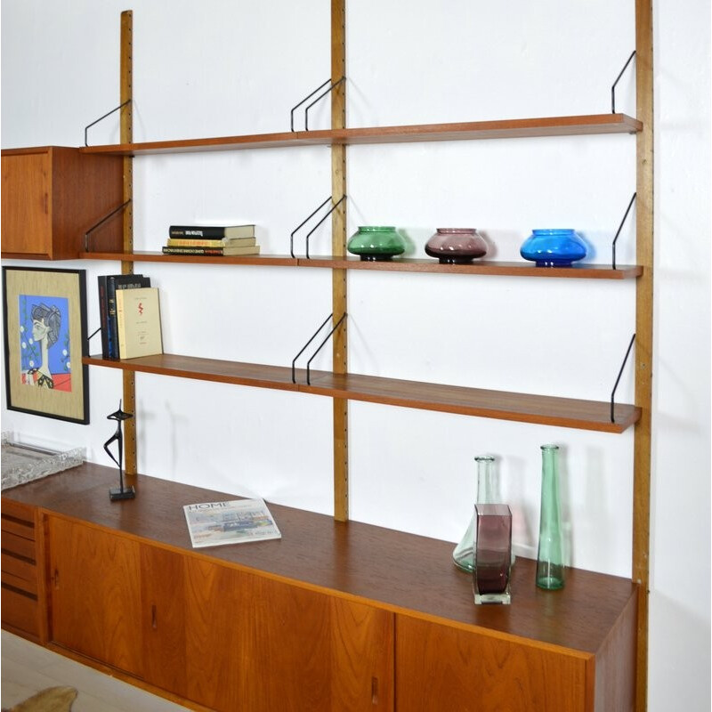 Teak modular shelves system, Poul CADOVIUS - 1960s