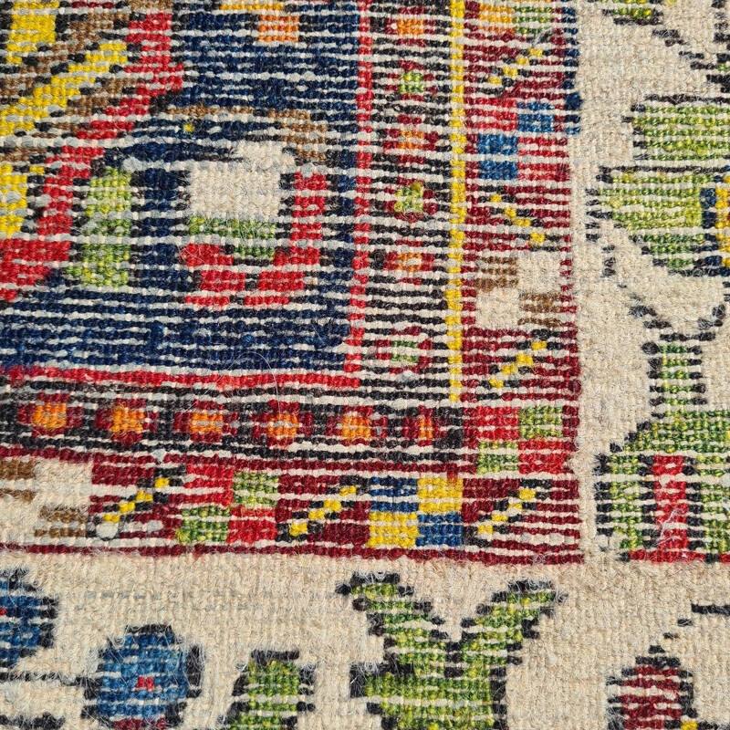 Vintage Perzisch handgeknoopt wollen "Bahktiar" tapijt