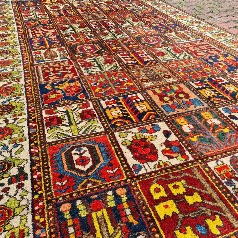 Tapis "Bahktiar" vintage en laine noué à la main persan