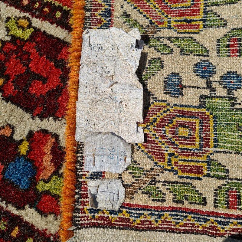 Tapete "Bahktiar" de lã persa vintageada à mão