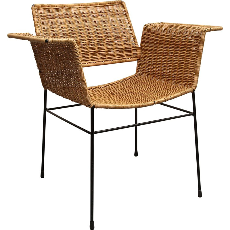 Vintage-Sessel in Korbform von Herta Marta Witzemann für Erwin Behr, 1960