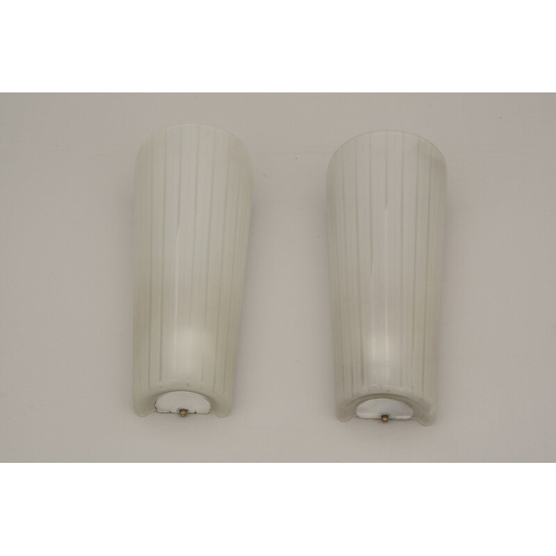 Pair of vintage majora sconces by Wilhelm Wagenfeld for Peill and PutzlerDüren, 1950