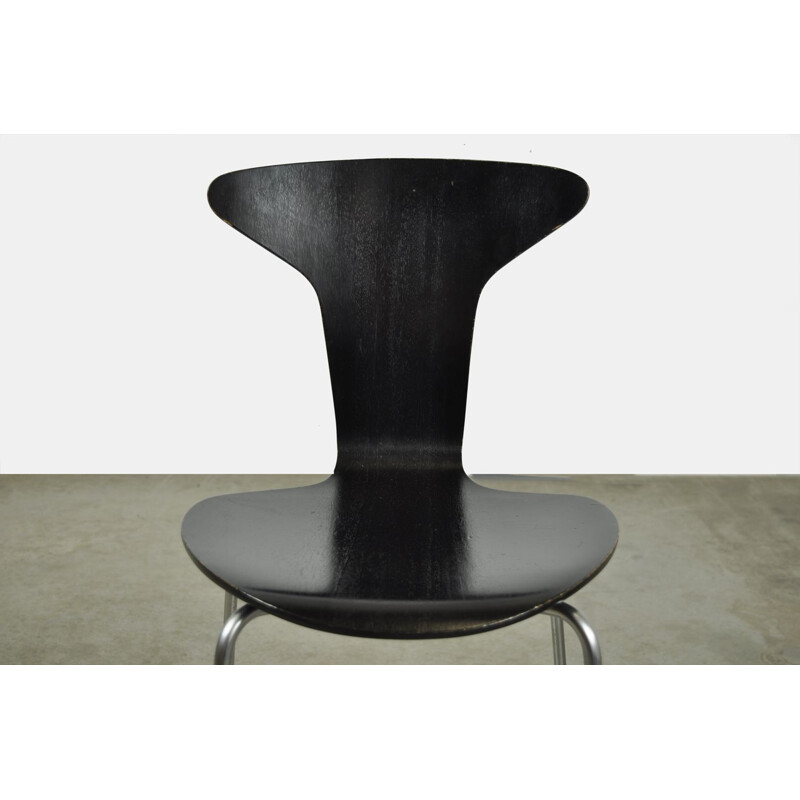 Pair of vintage MyggenMosquito chairs by Arne Jacobsen for Fritz Hansen, Denmark 1973