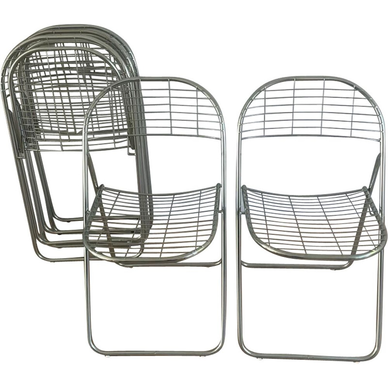 Set of 4 vintage Ted Net chairs by Niels Gammelgaard for Ikea
