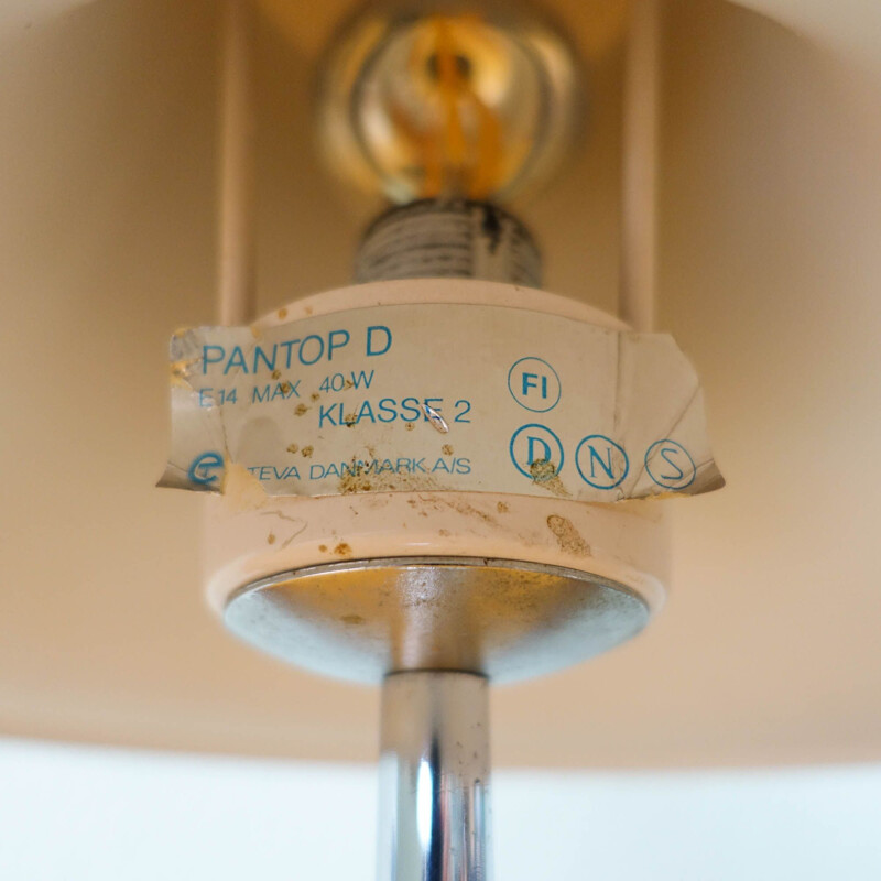 Lámpara de mesa vintage Pantop D de Verner Panton para Elteva Danmark As, Dinamarca 1980