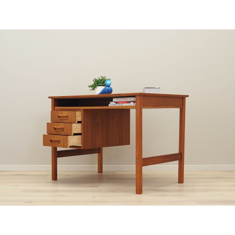 Vintage teakhouten bureau van Arne Wahl Iversen, Denemarken 1960