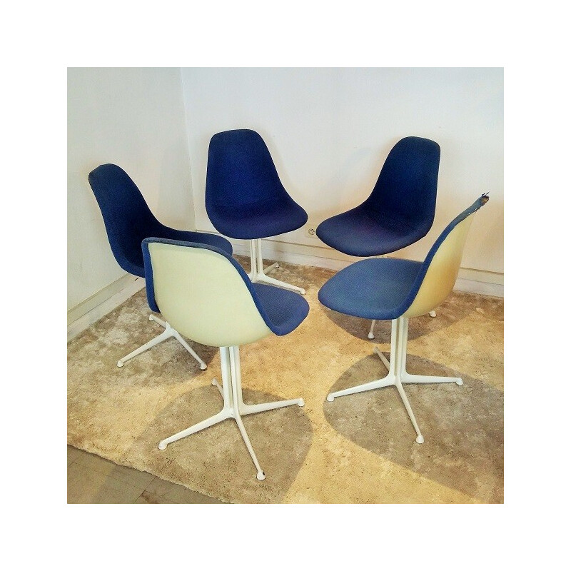 Set of 5 "La Fonda" chairs, Charles et Ray EAMES - 1960s