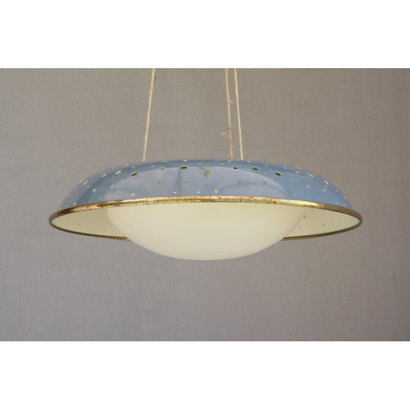 Vintage ceiling lamp by Ernest Igl for Hillebrand, 1950s