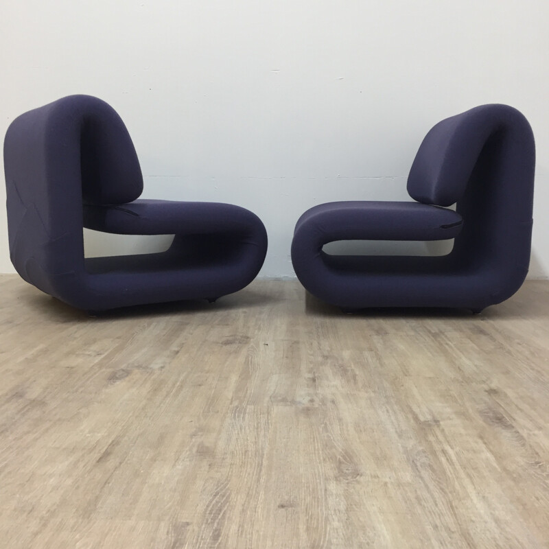 Pair of "1500" lounge chairs, Etienne-Henri MARTIN - 1970s