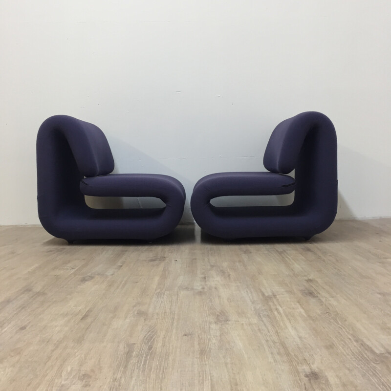 Pair of "1500" lounge chairs, Etienne-Henri MARTIN - 1970s