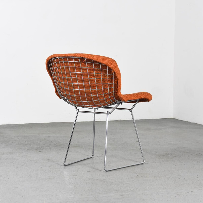 Set of 6 vintage Wire chairs by Harry Bertoia for Knoll International, 1970s