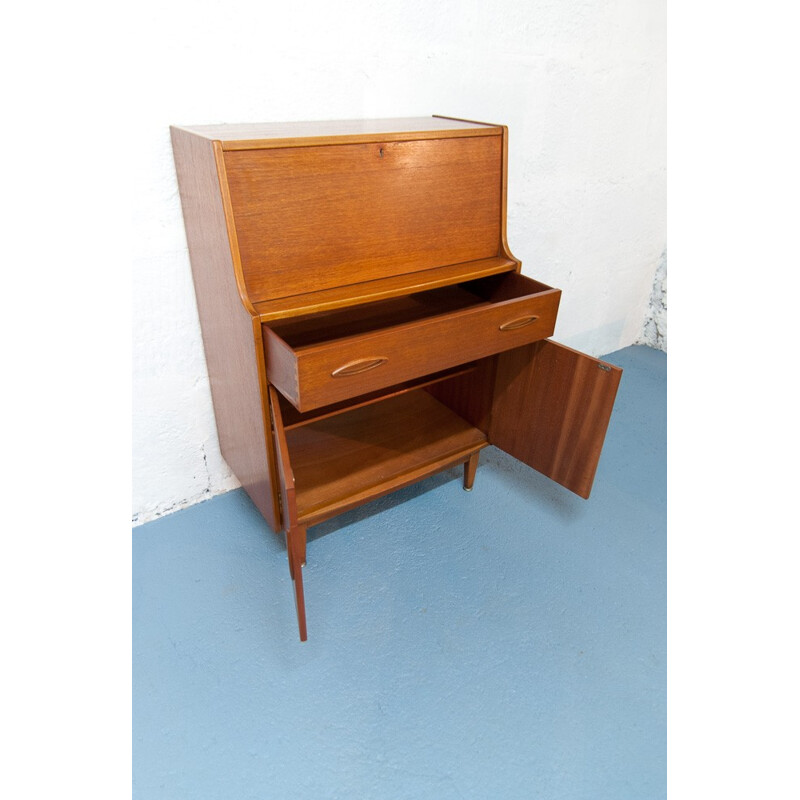 Mid century Scandinavian light teak secretary - 1950s