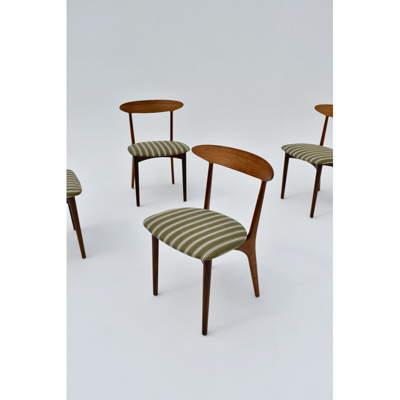 Set van 4 vintage rozenhouten stoelen van Kurt Østervig voor Brande Møbelindustri, 1956