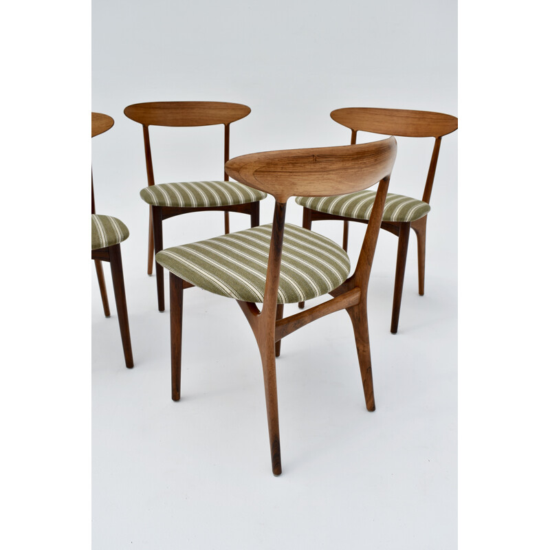 Set of 4 vintage rosewood chairs by Kurt Østervig for Brande Møbelindustri, 1956