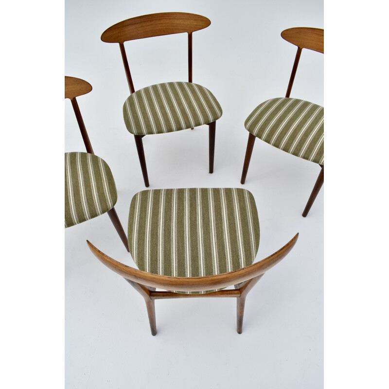 Set of 4 vintage rosewood chairs by Kurt Østervig for Brande Møbelindustri, 1956